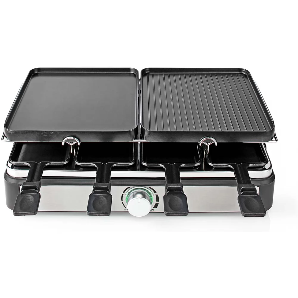 NEDIS FCRA300FBK8 Gourmet Raclette Grill 1400 W 8 személyes fekete