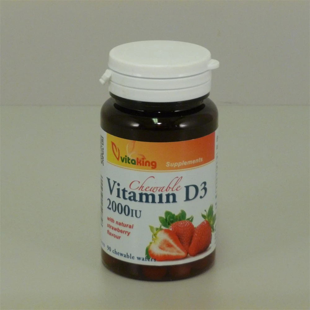 Vitaking d3 vitamin 2000ne epres rágótabletta 90 db iPon hardver és