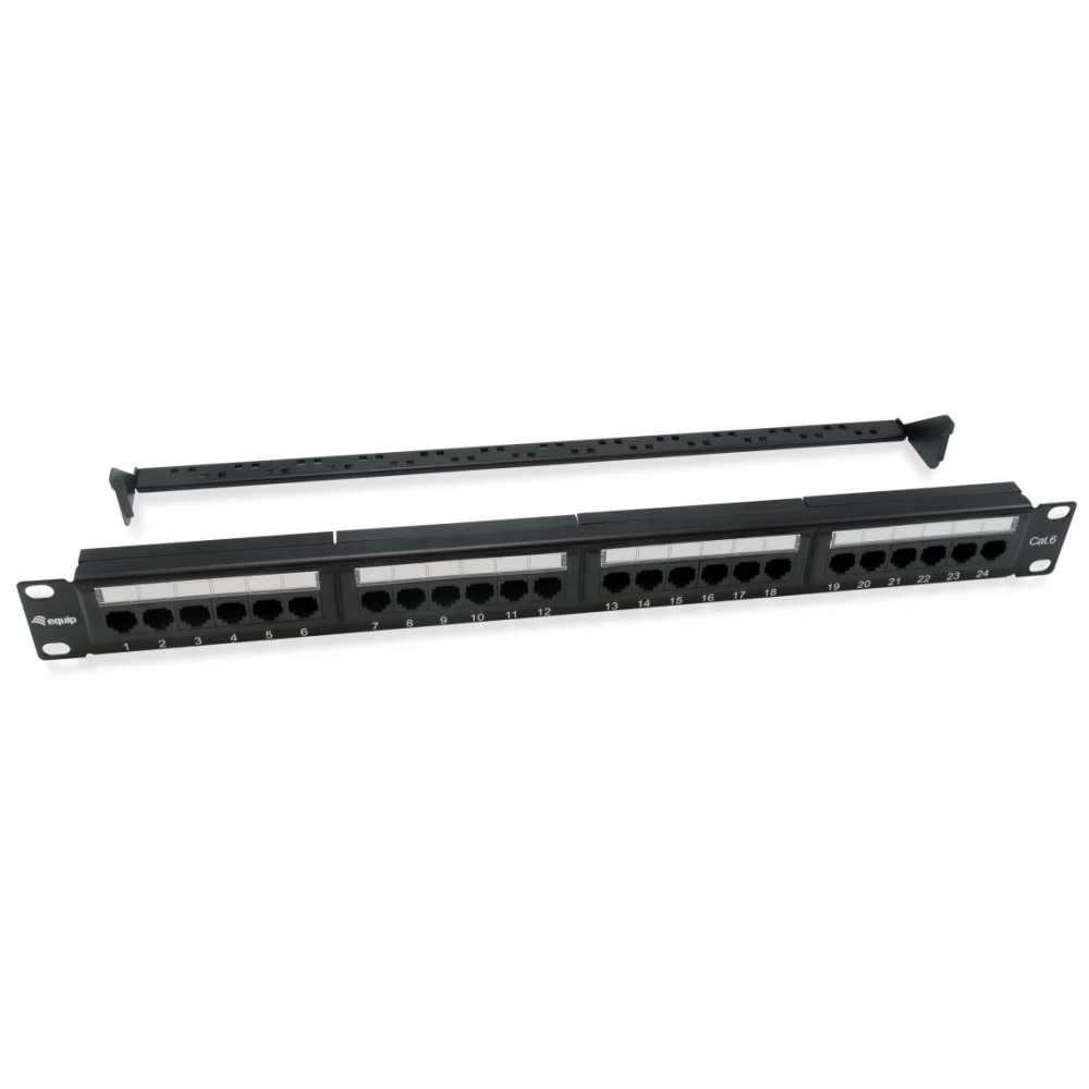 Equip Ports Cat Unshielded Patch Panel Iponcomp