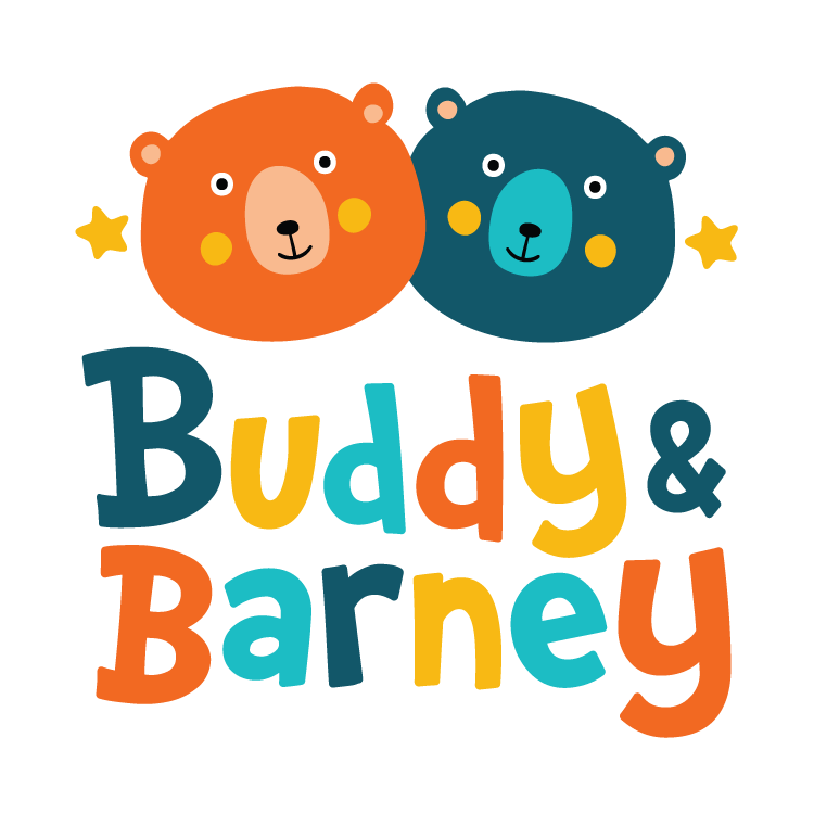 BUDDY AND BARNEY Bath stickers - dinosaurs
