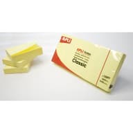 APLI Öntapadós jegyzettömb 3x100 lapos sárga 40 x 50 mm