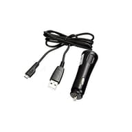 SAMSUNG autós töltő USB aljzat 3.5W + microUSB kábel FEKETE