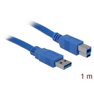 DELOCK USB 3.0 USB 3.0 Type B Connector Blue 1m 82580