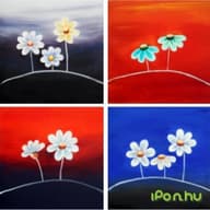 Fantasie Blumen sein Leben groß