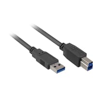 SHARKOON USB 3.0 USB 3.0 Type B Connector Black 1m 4044951015634