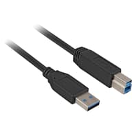 SHARKOON USB 3.0 USB 3.0 Type B Connector Black 2m 4044951015641