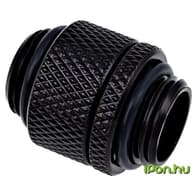 ALPHACOOL 17244 Eiszapfen double nippel rotatable G1/4 outer thread to G1/4 outer thread - black