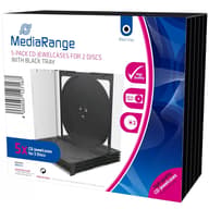 MEDIARANGE BOX31-2 CD case 2 lemezes 5pcs black