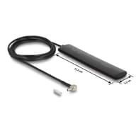DELOCK 12479 LTE Antenna TS-9 plug 90° 3 dBi undirected fixed black self adhesive