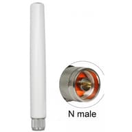 DELOCK 433 MHz antenna N-plug 1.45 dBi undirected fixed outside white