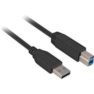 SHARKOON USB 3.0 USB 3.0 Type B Connector Black 3m 4044951015658