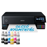 EPSON EcoTank L8180 photo printer MFP 1800 fotóra elegendő tintával WiFi/USB/LAN