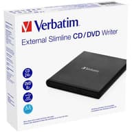 VERBATIM 53504 External Slimline CD/DVD Writer fekete