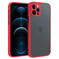 CELLECT Plastik matt Hülle iPhone 13 rot schwarz