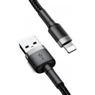 BASEUS USB Lightning Punjač / podatkovni kabel Crno 1m CALKLF-BG1