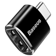 BASEUS USB 2.0 Type C transformator Crno 3cm CATOTG-01