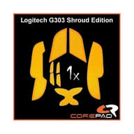 COREPAD Grips For Logitech G303 Shroud Edition narandžasto