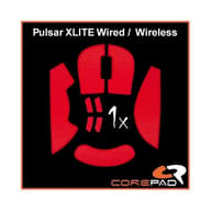 COREPAD Grips For Pulsar Xlire Wired/Wireless crvena