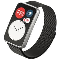 MYBANDZ Mailänder Metall Armband 20mm Huawei Watch Fit schwarz