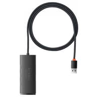 BASEUS Lite Series 4 az 1-ben USB - 4x USB 3.0 hub 1m crno