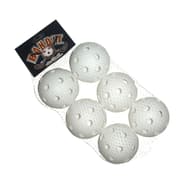 Floorball ball set white