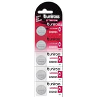UNIROSS CR2025 3V lithium gombelem (CR) 5db