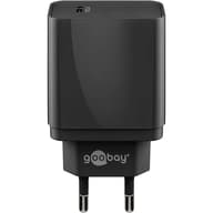 GOOBAY USB-C PD (Power Delivery) Fast charger (25W) fekete
