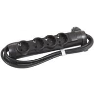 LEGRAND 694605 Splitter 4 outlet 3m black switch