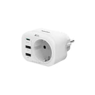 HAMA 223342 Fali aljzat 3x USB fehér