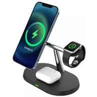 XPRO 3in1 MagSafe QI Draht ohne Ladestation QC 15W schwarz