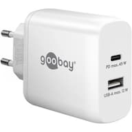 GOOBAY USB-C PD GaN Dual Fast Charger (45 W) fehér
