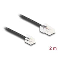 DELOCK RJ-11 RJ-45 Átalakító Fekete 2m 88036