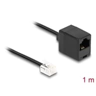 DELOCK RJ-45 RJ-11 Átalakító Fekete 1m 88092