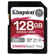 KINGSTON Canvas React Plus V60 128GB SDXC 100 MB/s SDR2V6/128GB