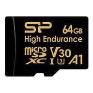 SILICON POWER Golden Series High Endurance 64GB MicroSDXC 80 MB/s SP064GBSTXDV3V1HSP