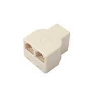 PREMIUMCORD RJ-11 Elosztó Bézs 3cm TRJR2FF