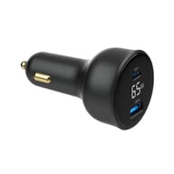 GEMBIRD Auto- Ladegerät LCD 1xUSB 1xUSB-C 65W schwarz