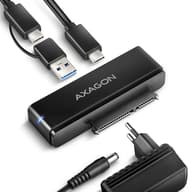 AXAGON ADSA-FPX 2.5-3.5" SATA HDD/SSD adapter USB-A-C 3.1 black