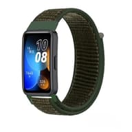 MYBANDZ Čičak tkivo sat remen Huawei Band 8 khaki