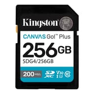 KINGSTON Canvas Go! Plus 256GB SDXC 160 MB/s SDG4/256GB