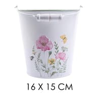 IRIS 80964 Bádog Eimer pipacs Rose 16x15cm