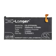 CAMERON SINO Alcatel Pop 4 plus CAMERON SINO Li-Polymer akku 3.8V/2500mAh Alcatel TLP025C1 compatible FEKETE