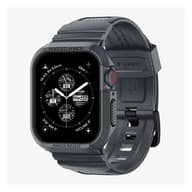 SPIGEN Apple Watch Series 9 45mm SPIGEN RUGGED ARMOR PRO pótszíj egyedi méret ütésállóság + szilikon keret SÖTÉTSZÜRKE