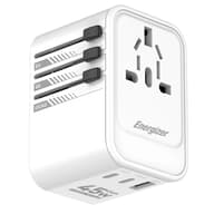 ENERGIZER ETC450 Világutazó adapter 1x USB-A 2x USB-C fehér