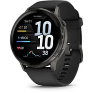 GARMIN Venu 4 45mm dark grey black silicone strap (ED)
