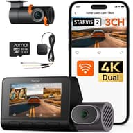 70MAI Dash Cam 4K T800 HDR Premium Set thread-locking camera + back camera set