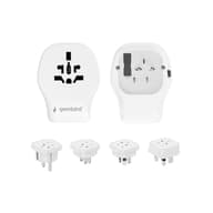 GEMBIRD TPA-1A2C20-02-W 1x USB-A 2x USB-C Utazó adapter fehér