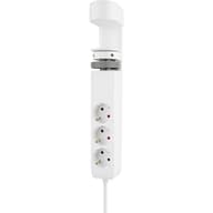 NEOMOUNTS DS22-840WH6 Elosztó 3 aljzat 2x USB-C 1x USB-A 1.4m fehér kapcsolós
