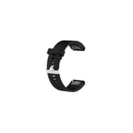 FIXED Elastic Silicone Strap for Garmin QuickFit 20mm fekete