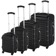 TIMELESS Home 4 pcs stiff village suitcase set 4 color black